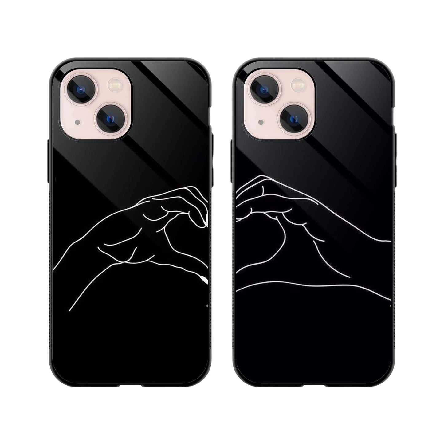 Hand Heart Couple Phone Cover