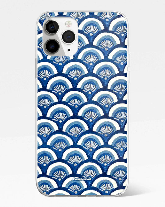Indigo Waves Print Phone Cover