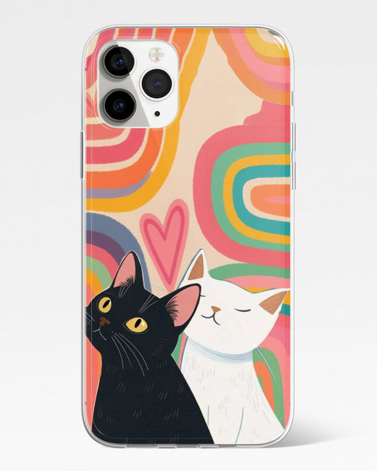 Rainbow Love Cats Phone Cover