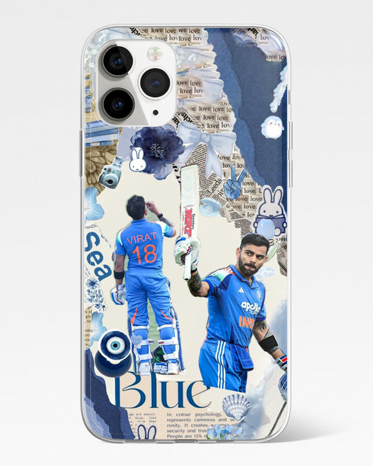 Blue Vibes Kohli Phone Cover