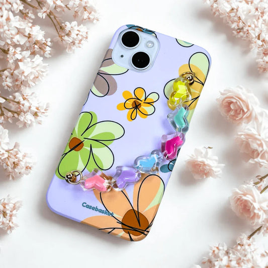 Flower Fizz Candy Heart Chain Phone Cover