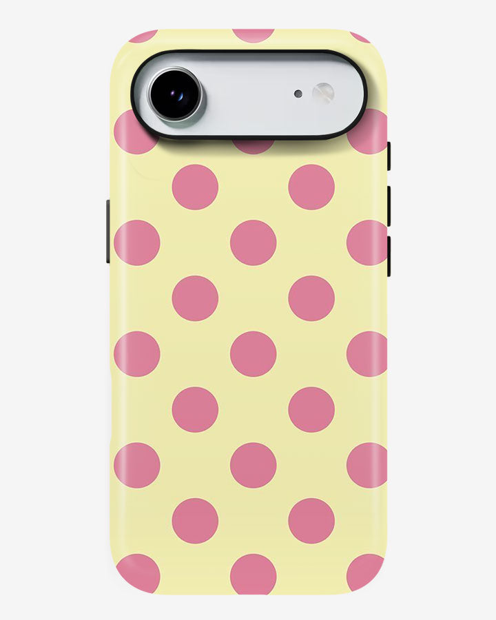 Butter Polka Glossy Armour Shell Phone Cover