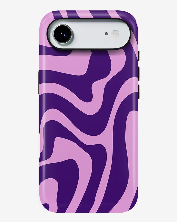 Lavender Waves Glossy Armour Shell Phone Cover