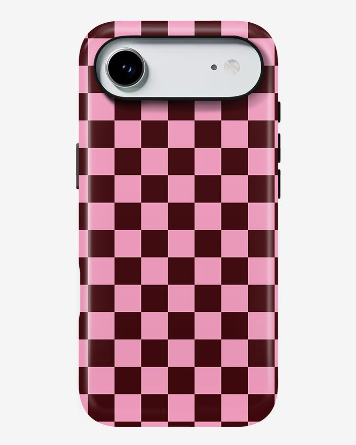 Rose Grid Glossy Armour Shell Phone Cover