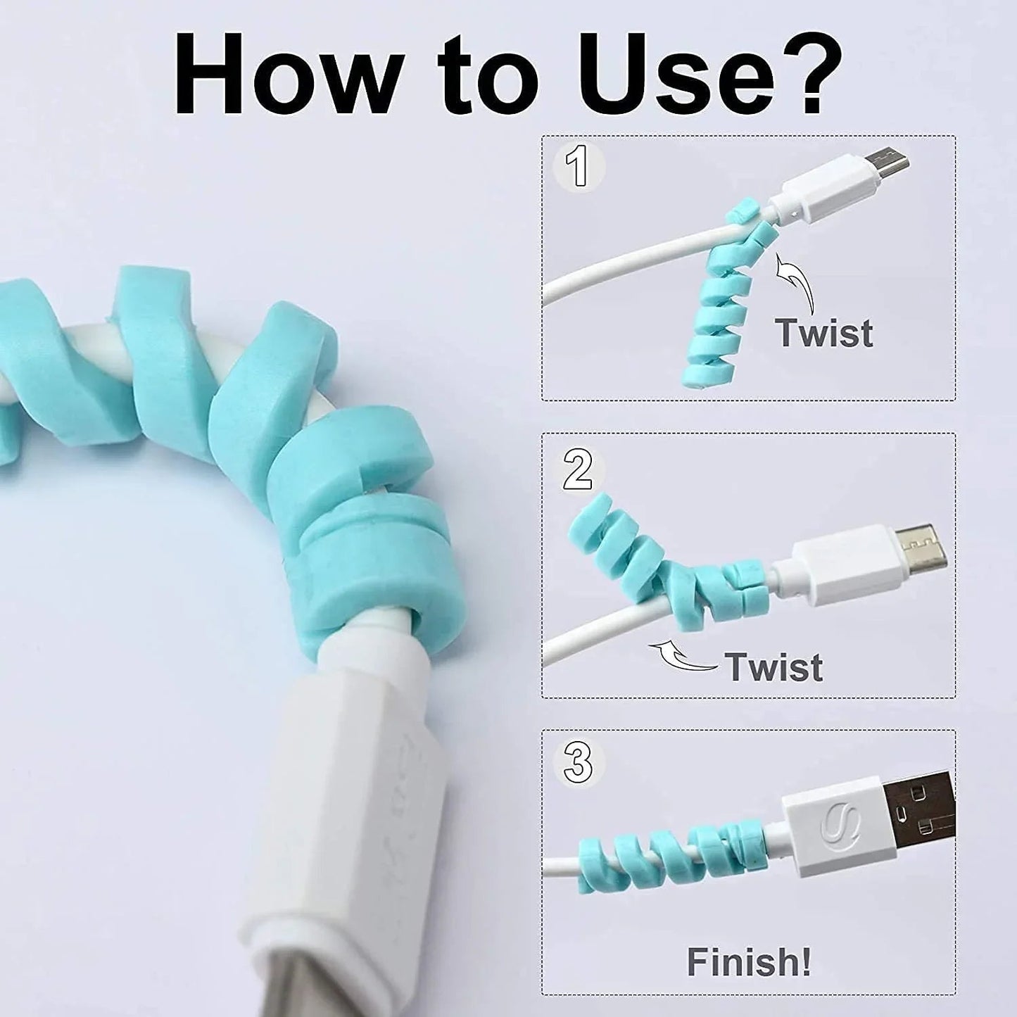 Spiral Charger Spring Cable & Wire Protector