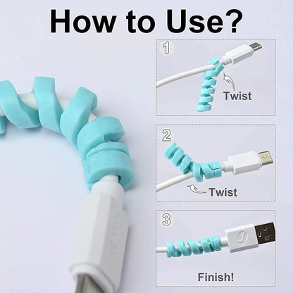 Spiral Charger Spring Cable & Wire Protector