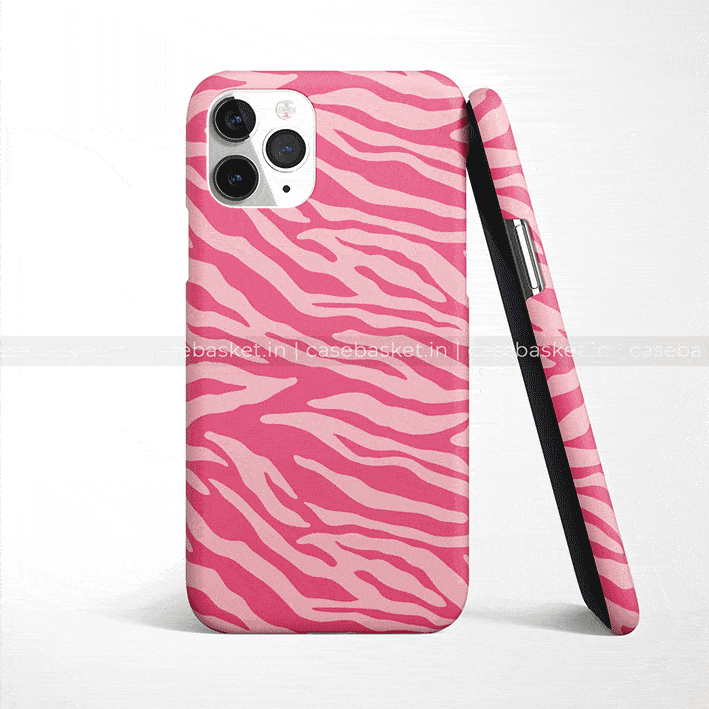 Hot Pink Zebra Print Phone Cover - Casebasket