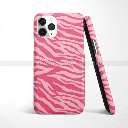 Hot Pink Zebra Print Phone Cover - Casebasket