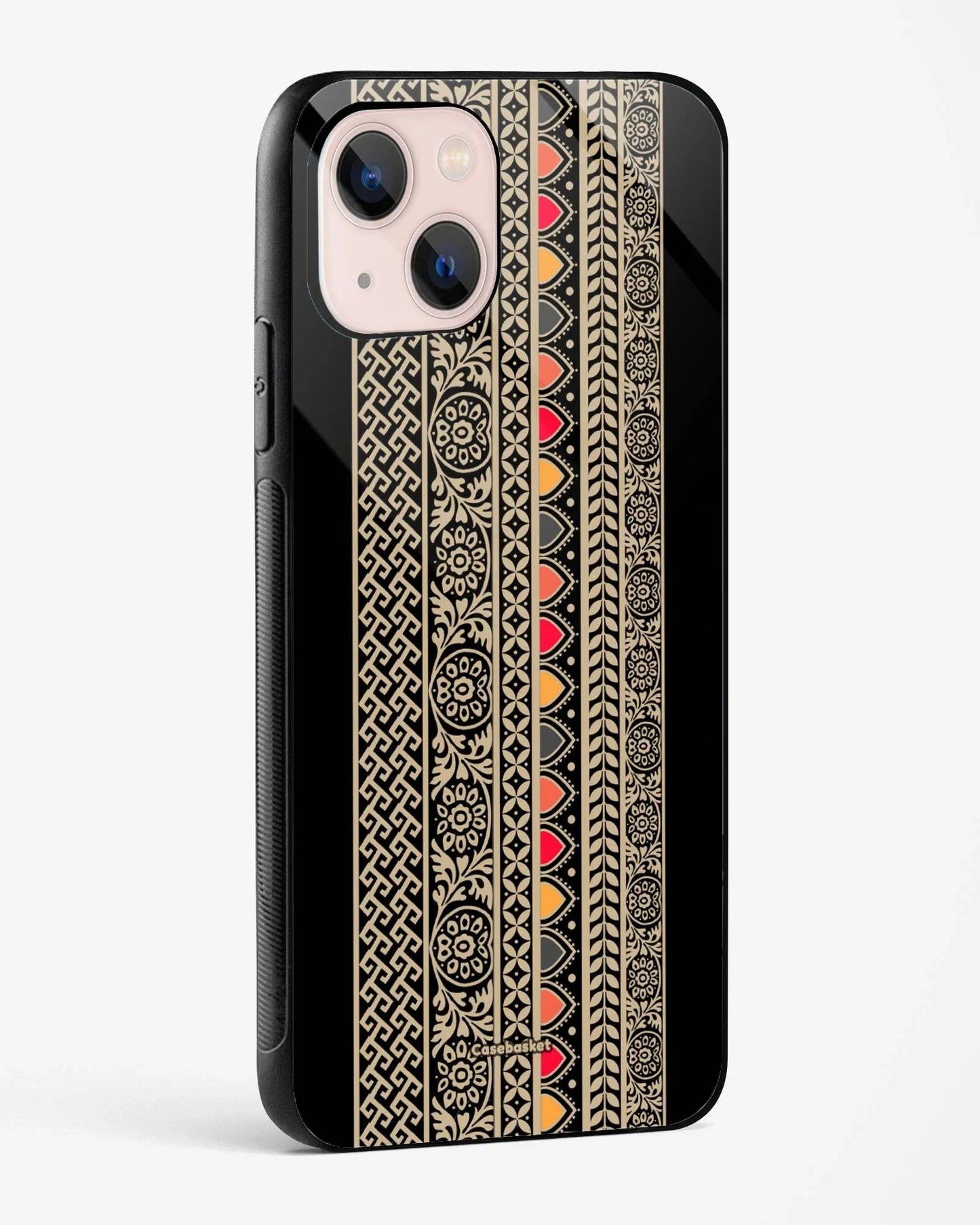 Handloom Inspired Border Phone Cover