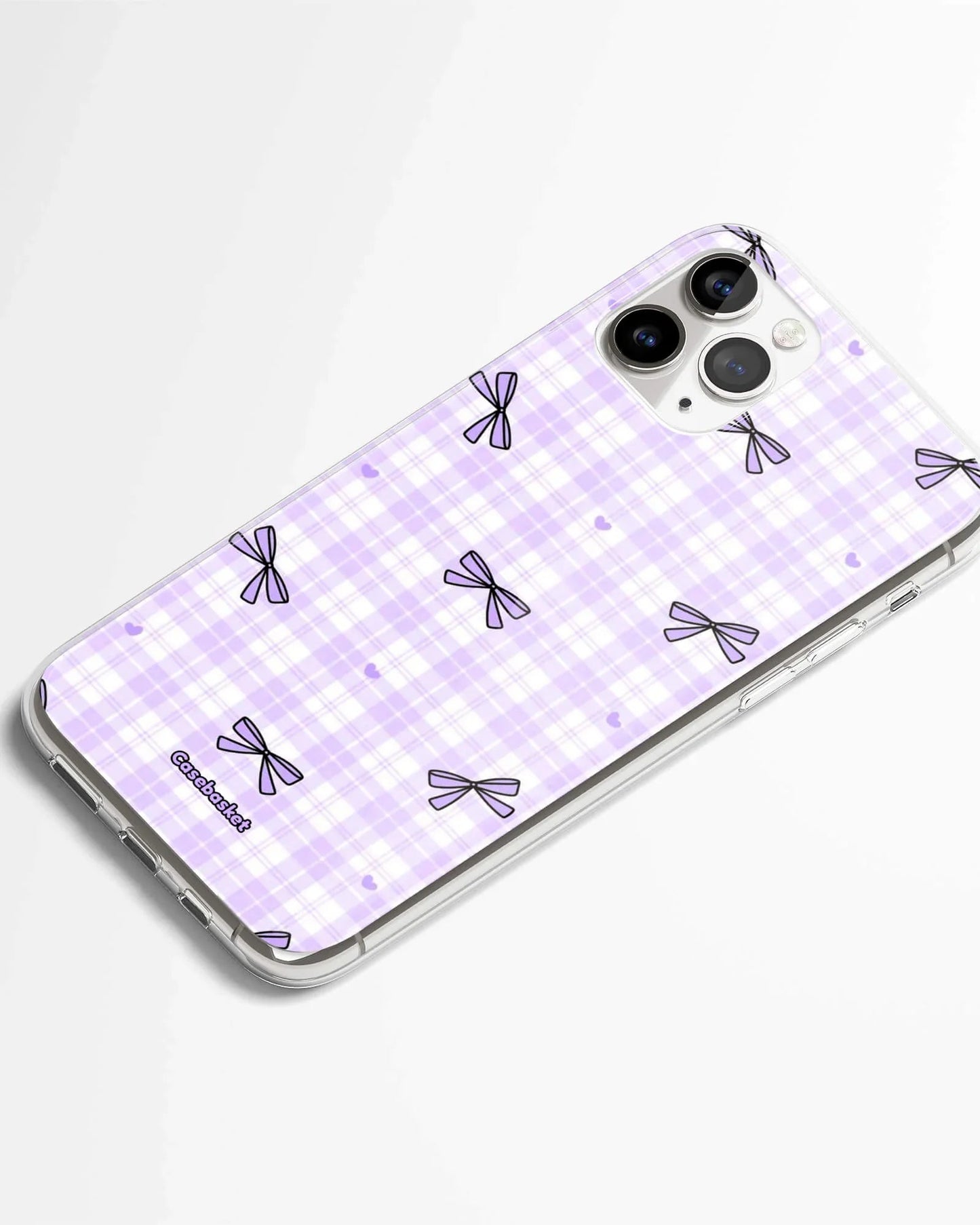 Purple Ribbon Doodles Phone Cover