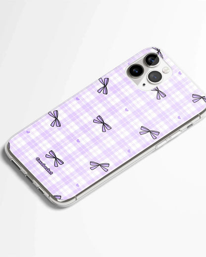 Purple Ribbon Doodles Phone Cover