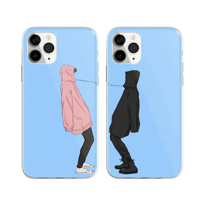 Cute Hoodie Couple/BFF Phone Cover