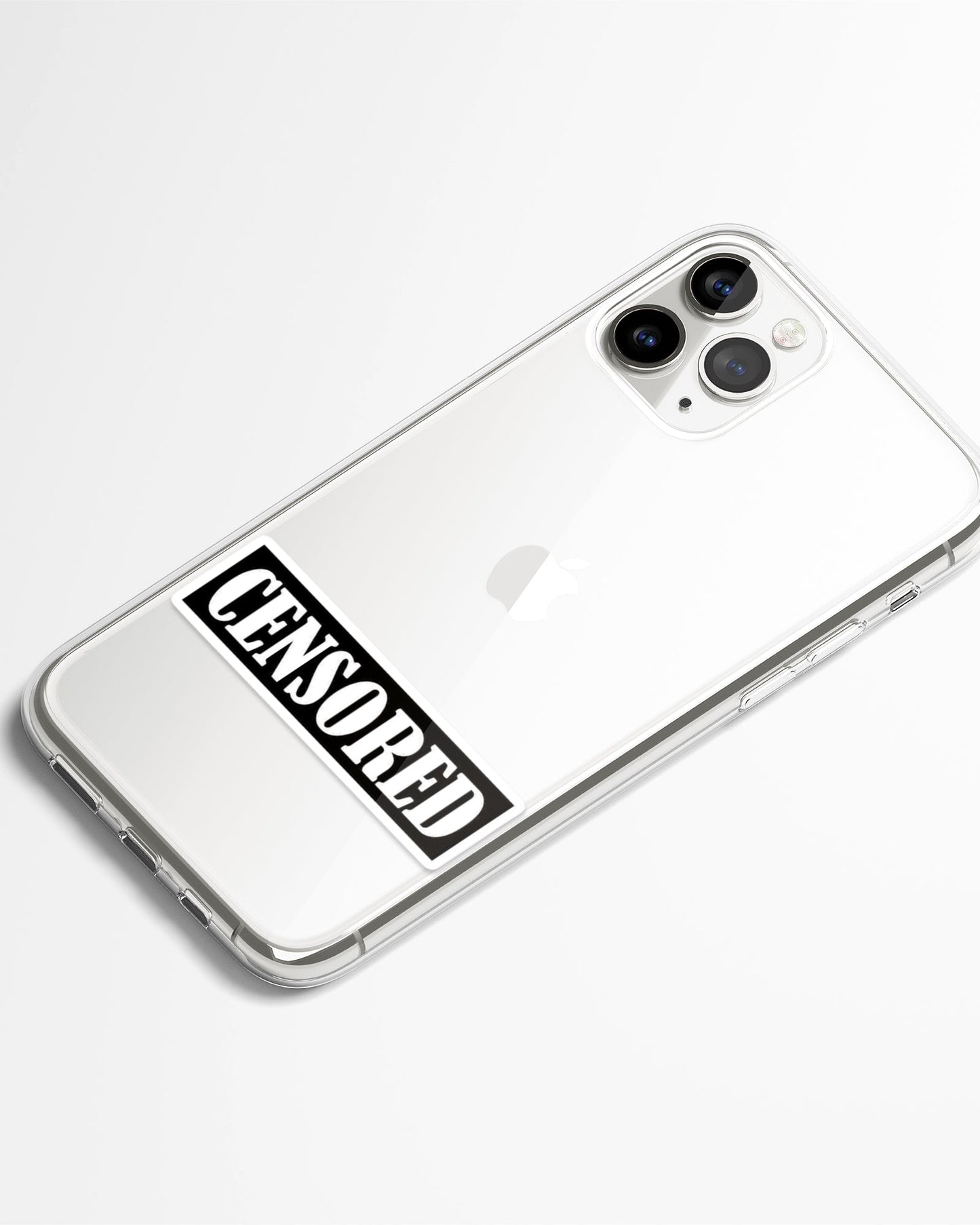 Censored Mode Meme Transparent Phone Cover
