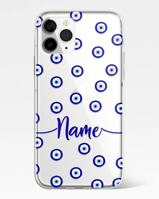 Evil Eye Shield Transparent Silicone Phone Cover