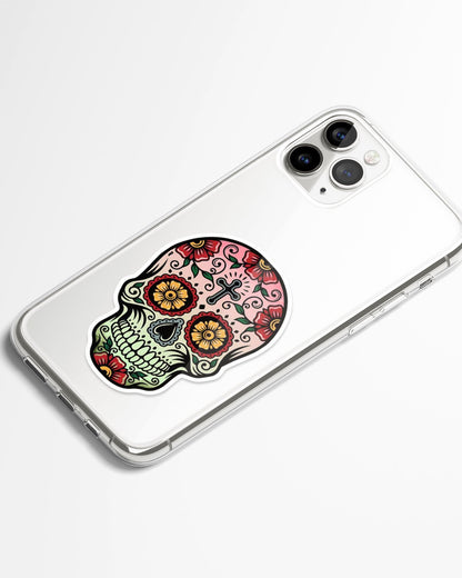 Mystic Skull Design Transparent Phone Cover