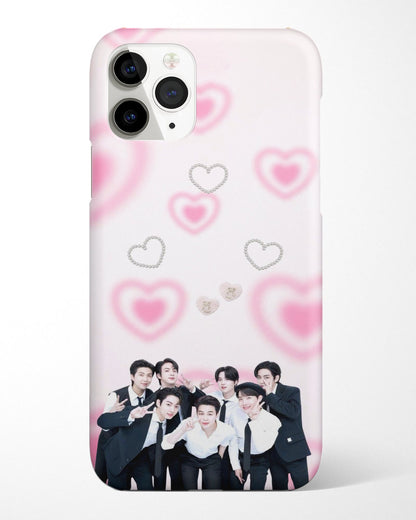 BTS Pink Hearts Phone Cover