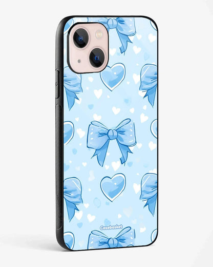 Dreamy Blue Bow Hearts Phone Cover