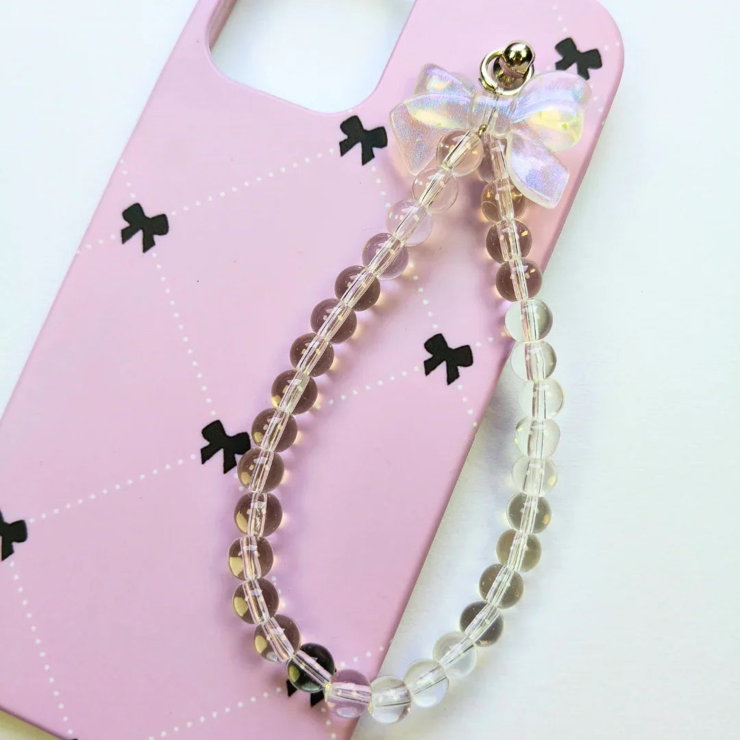 Knotique Bow Pearl Fall Chain Phone Cover