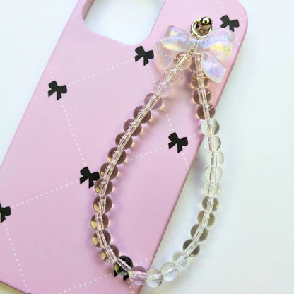 Knotique Bow Pearl Fall Chain Phone Cover
