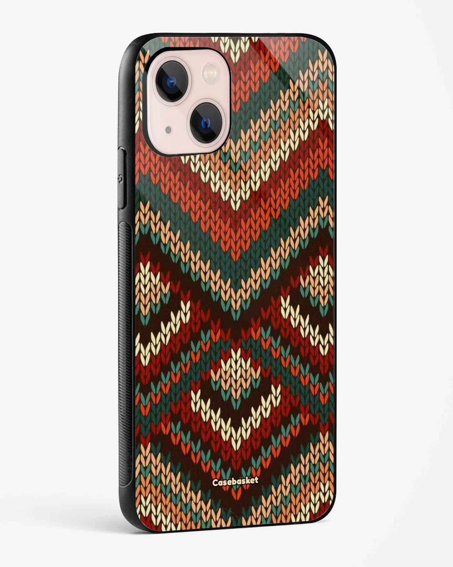 Woollen Knit Print Phone Cover