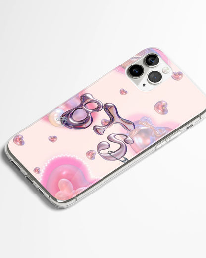 BTS Bubble Hearts Phone Cover