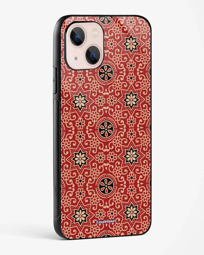 Red Block Bloom Glossy Phone Cover