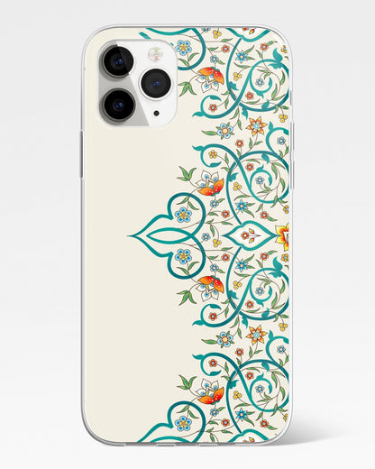 Ivory Floral Edge Mandala Phone Cover