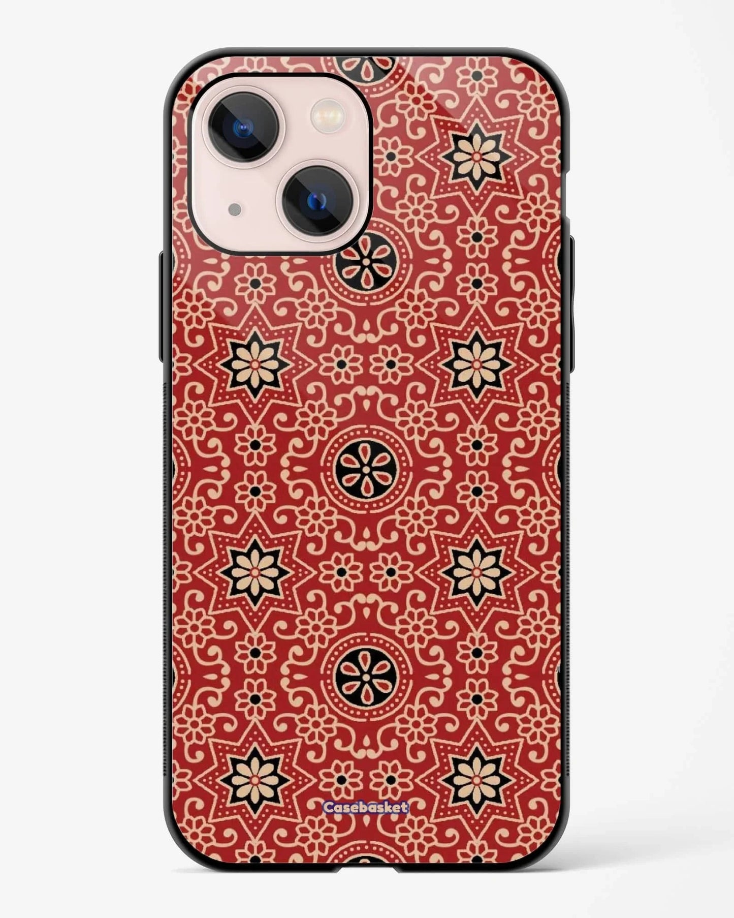 Ajrakh Star Print Phone Cover