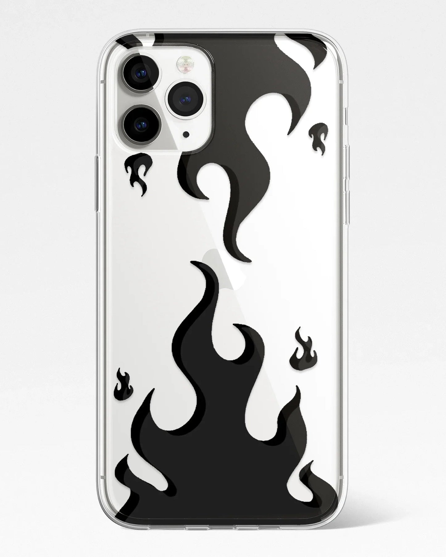 Shadow Flame Transparent Silicone Phone Cover
