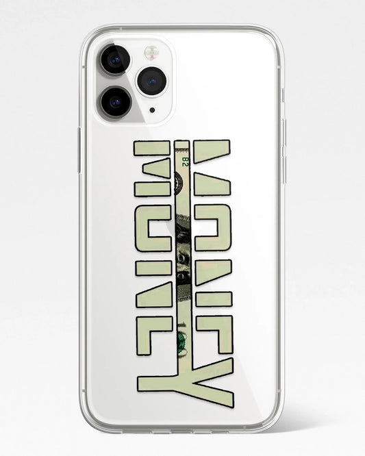 Money Talks Transparent Silicone Phone Cover