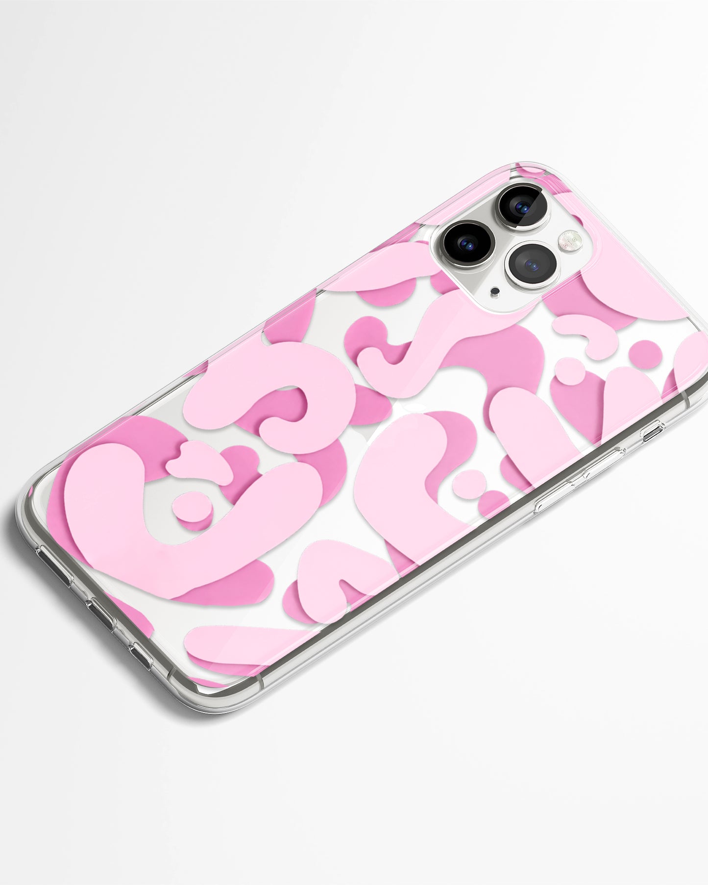 Cotton Candy Bloom Transparent Phone Cover