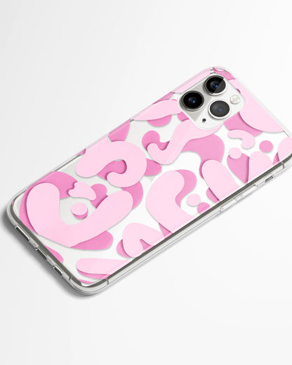 Cotton Candy Bloom Transparent Phone Cover