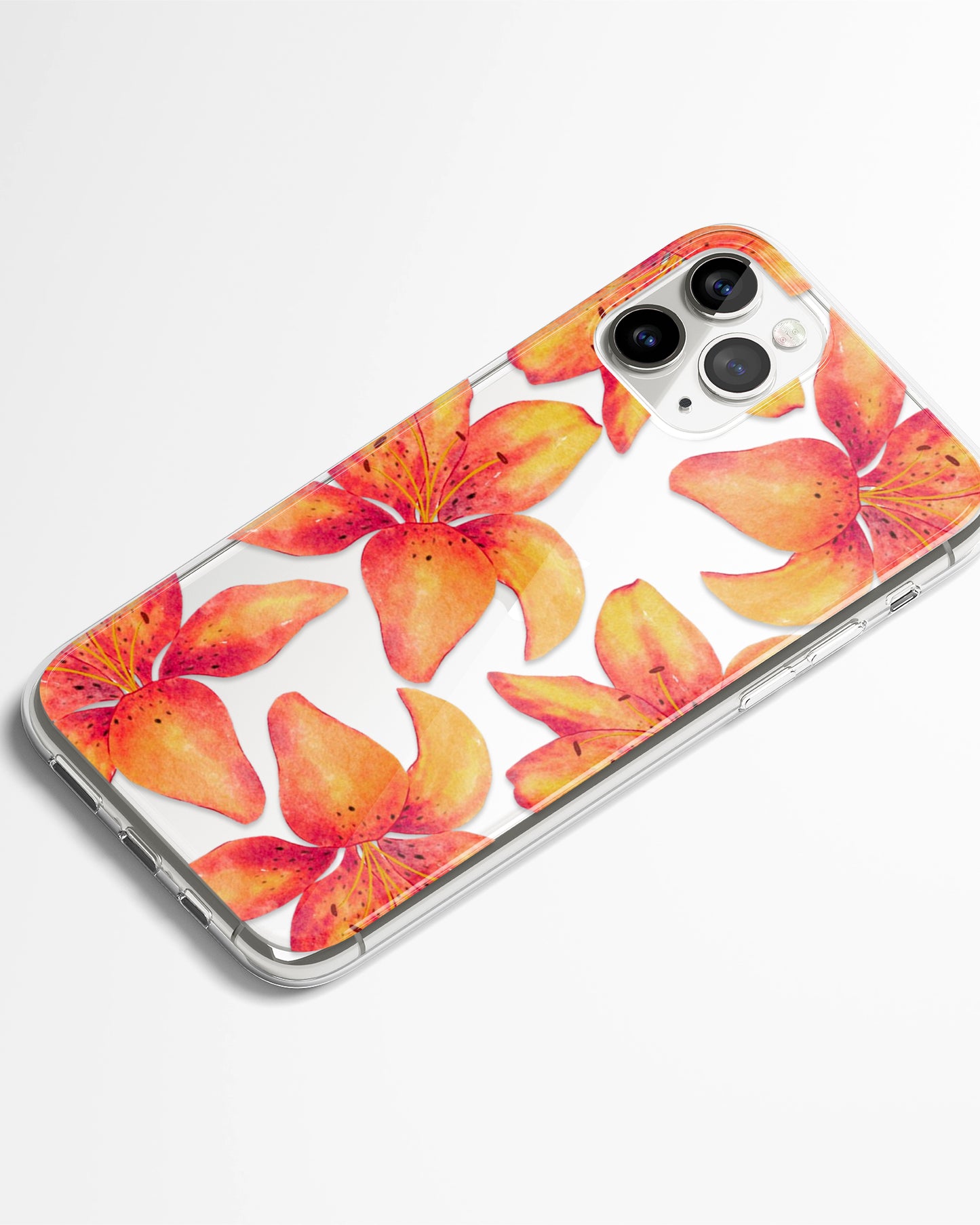 Sunset Lily Transparent Phone Cover