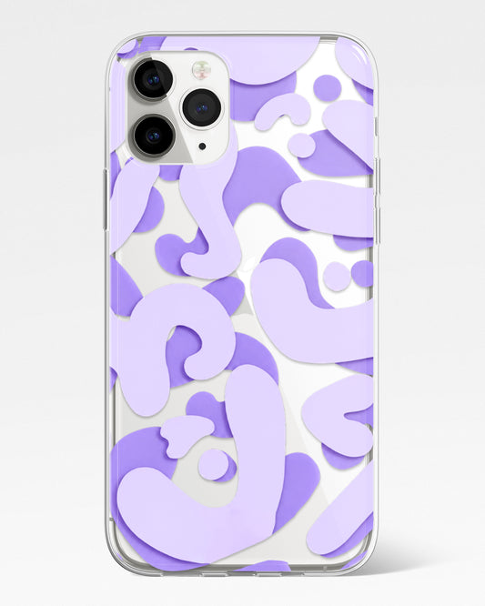 Soft Violet Transparent Phone Cover