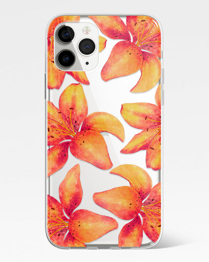 Sunset Lily Transparent Phone Cover