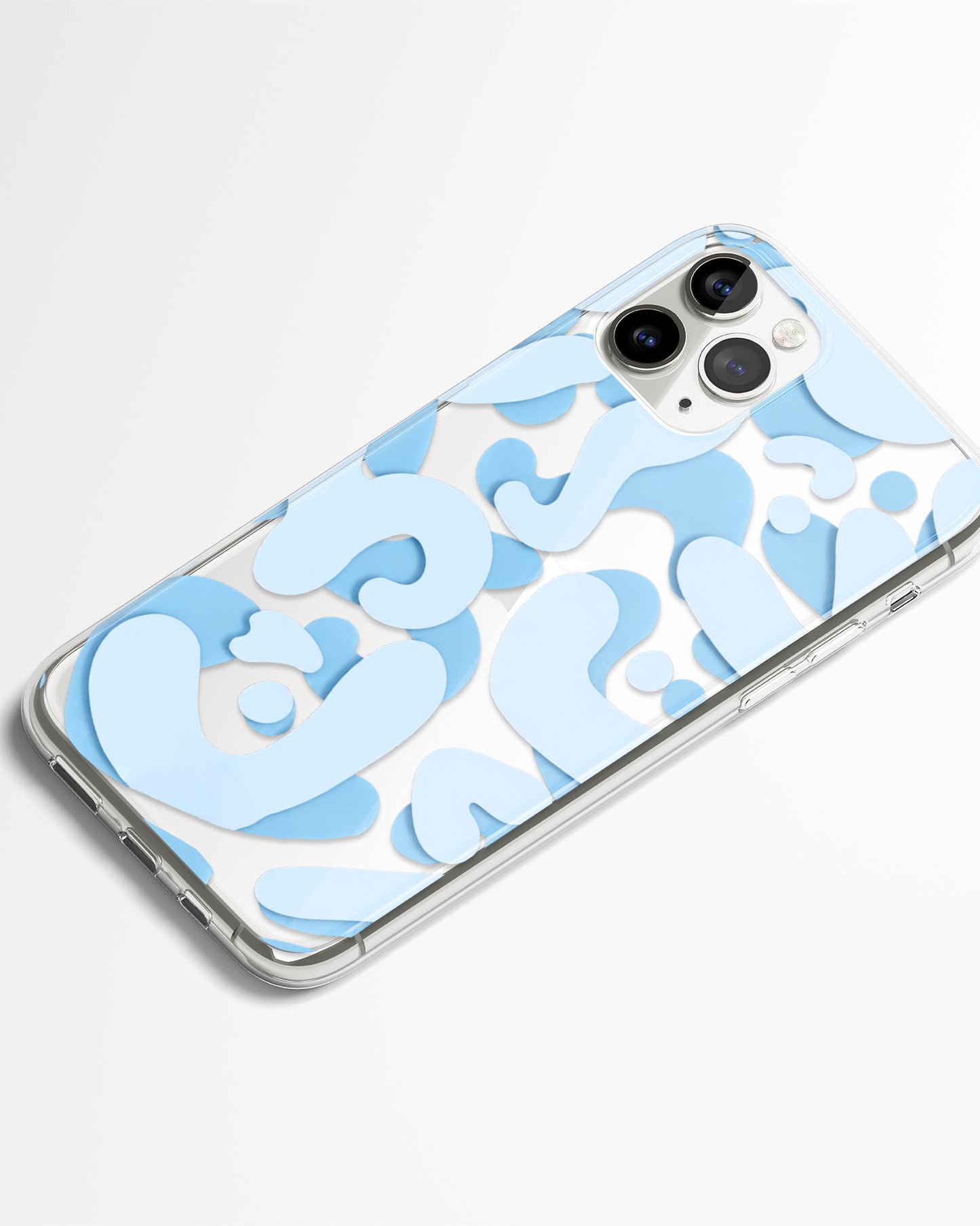 Blue Serenity Transparent Phone Cover