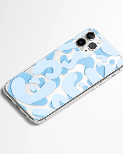 Blue Serenity Transparent Phone Cover