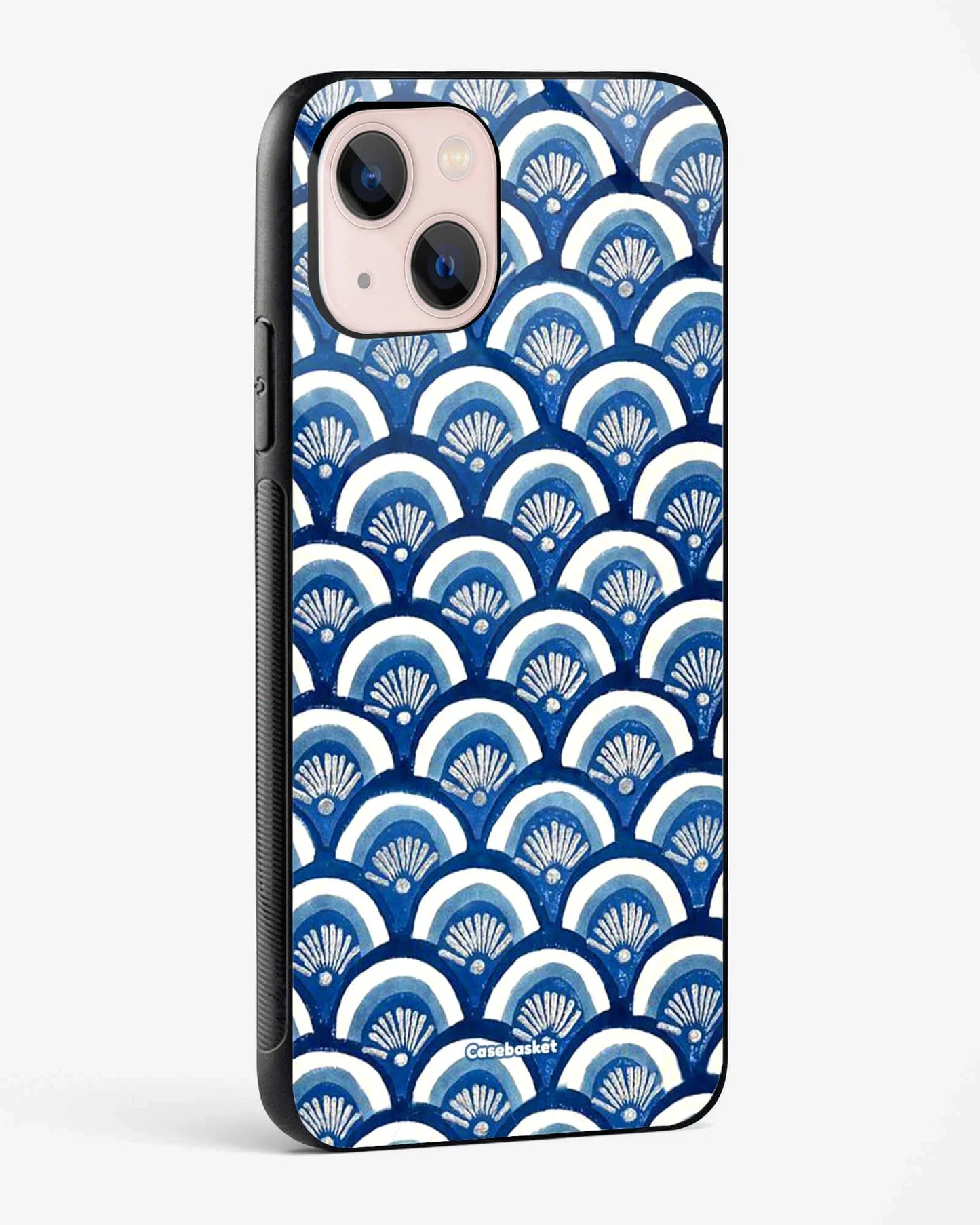 Indigo Waves Print Phone Cover