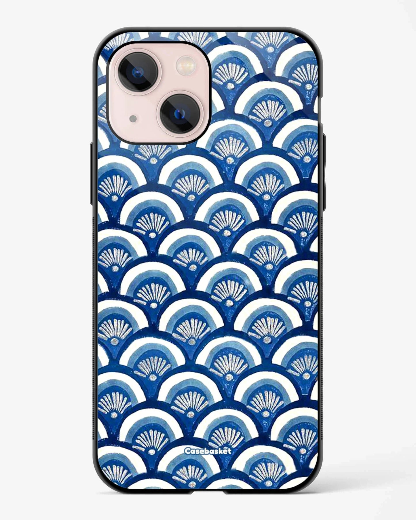 Indigo Waves Print Phone Cover