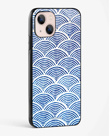 Navyblue Scallop Glossy Phone Cover