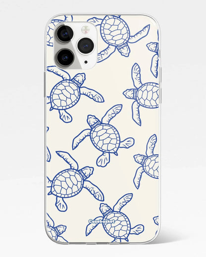 Blue Drift Turtle Print Phone Cover