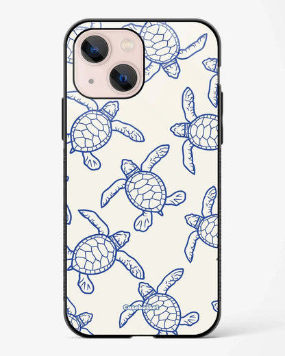 Blue Drift Turtle Print Phone Cover
