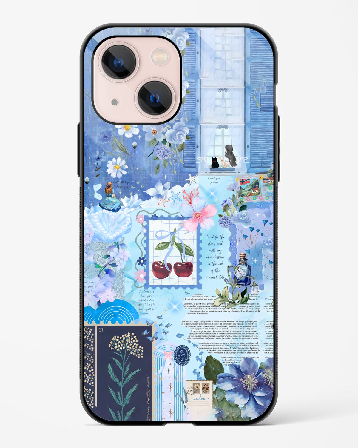 Cherry Blue Phone Cover
