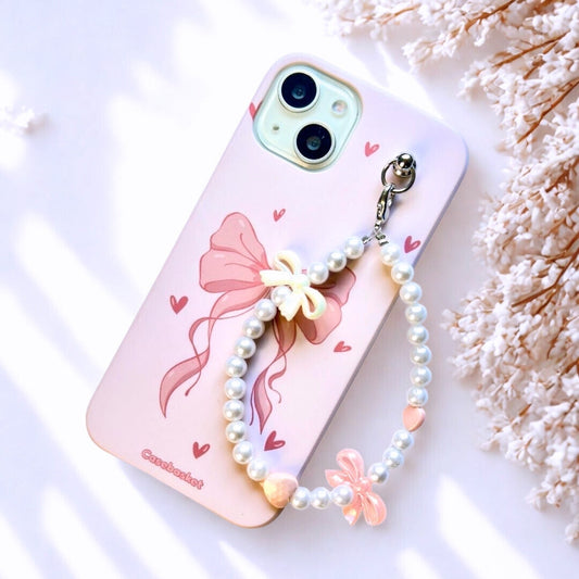 Sweetheart Snowberry Bow Fall Chain Phone Cover