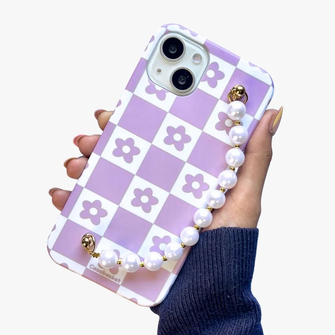 LilaCheck Daisy Pearl Phone Cover