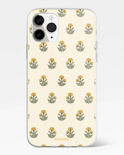 Vintage Marigold Floral Print Phone Cover