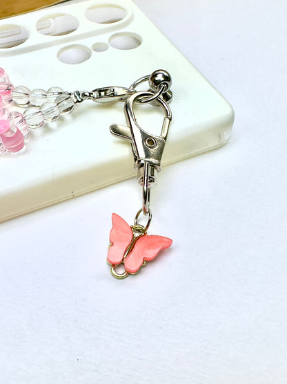 Peach Flutter Phone Charm