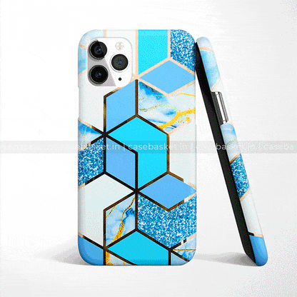 Blue Geometric Phone Cover - Casebasket
