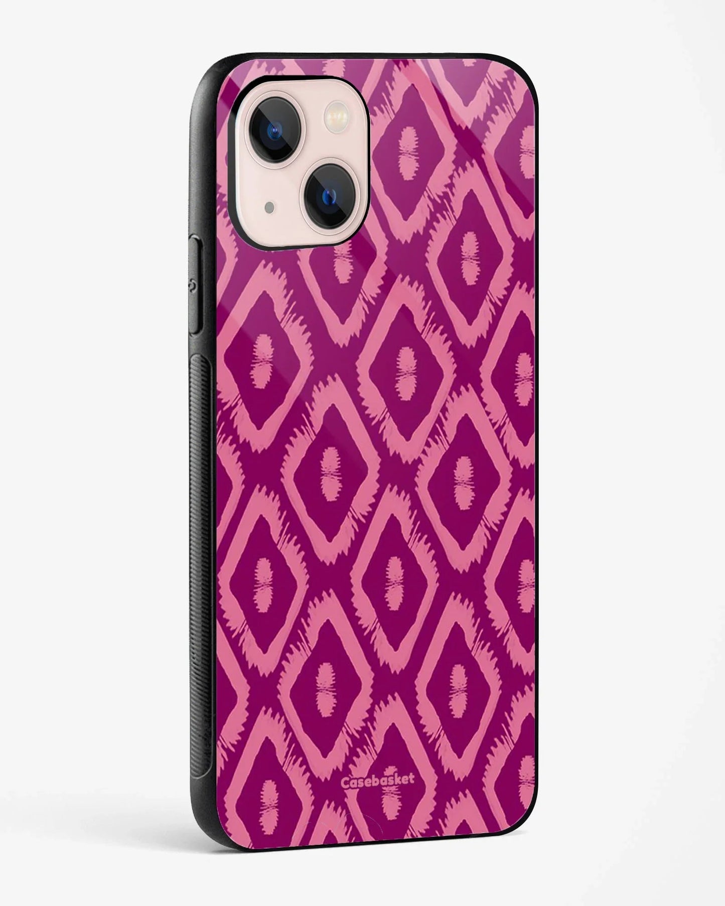 Magenta Motifs Glossy Phone Cover