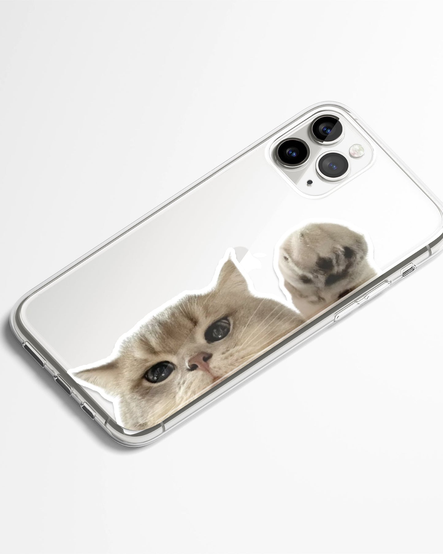 Kitty Says Hi Transparent Phone Cover